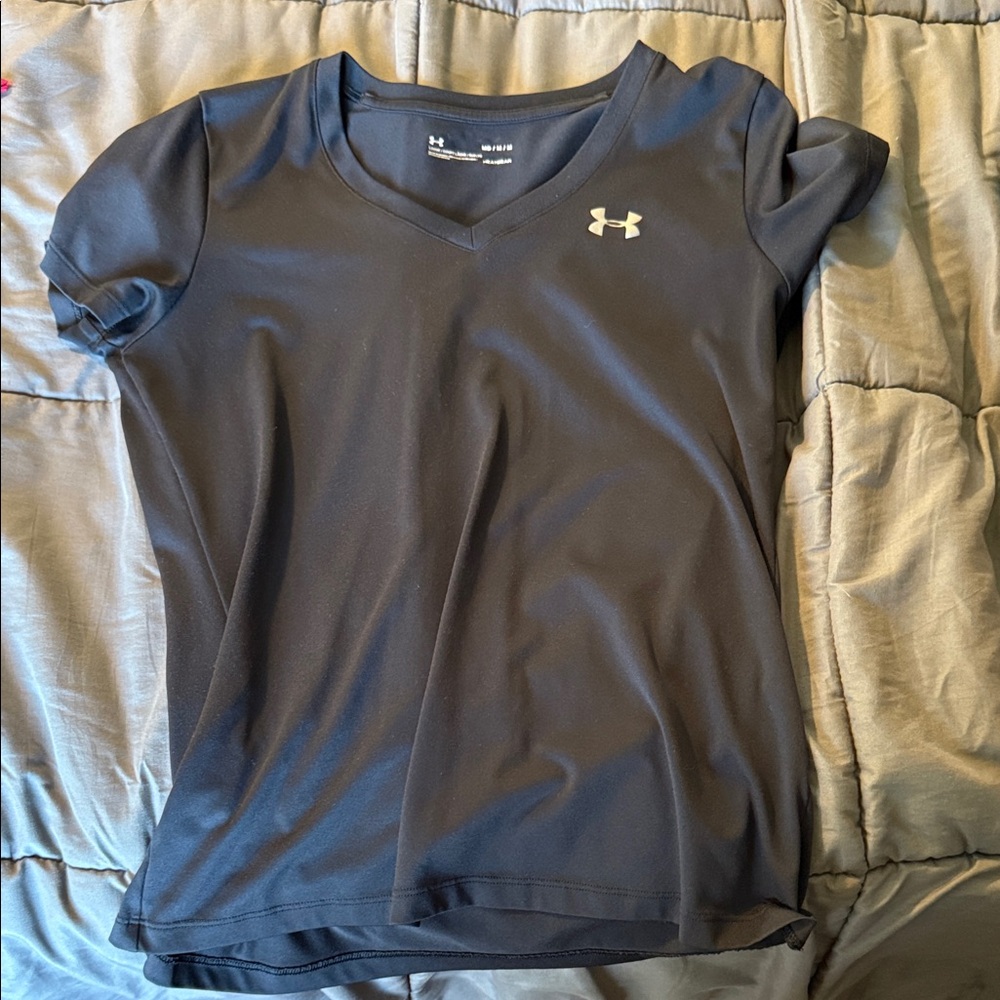 Under Armour Dark Gray V-Neck Tee